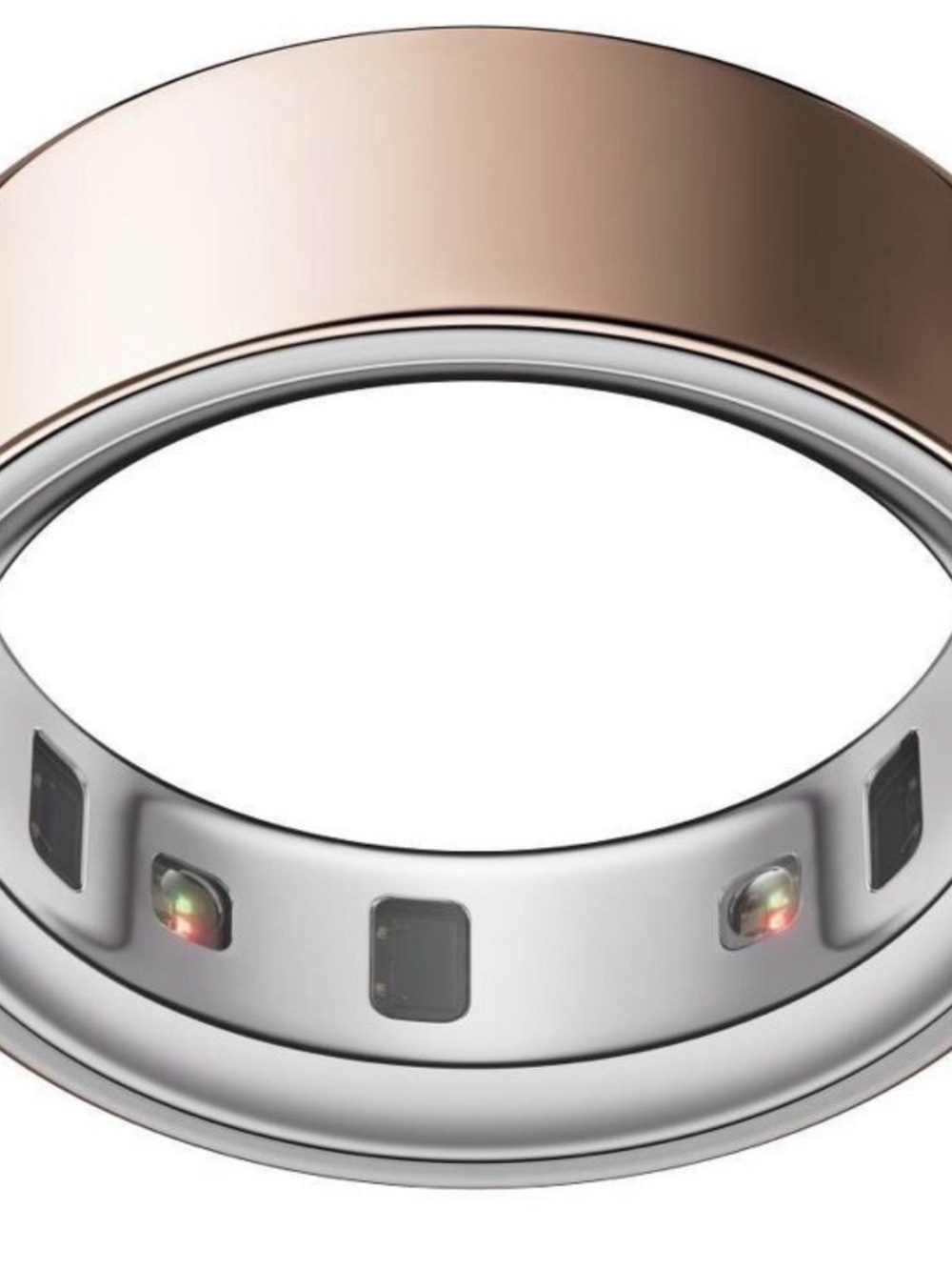 Oura Ring in Rose Gold with Silver Interior